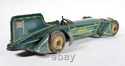 Rare Gunthermann'Captain Campbell's Bluebird' Clockwork Tin-Plate Car 1930'S