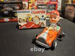 Rare Made In Japan Tin Toys Kanto Champion Race Car 1972 Complete Mint In Box