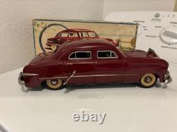 Rare Minty. Gunthermann 11 Inch 1949 Ford Custom Sedan Tin Windup Car