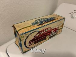 Rare Minty. Gunthermann 11 Inch 1949 Ford Custom Sedan Tin Windup Car