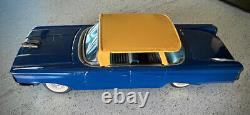 Rare NOMURA TN 1959 Tin Friction Oldsmobile Super 88 Tin Car. 10 inch, Japan