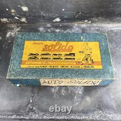 Rare Old Boxset Car Solido Years 40/50 Automobile To Transformation