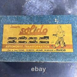 Rare Old Boxset Car Solido Years 40/50 Automobile To Transformation