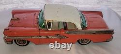 Rare Orange Yonezawa Mercury Montclear Tin Toy Car Rebuild