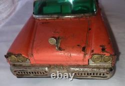 Rare Orange Yonezawa Mercury Montclear Tin Toy Car Rebuild