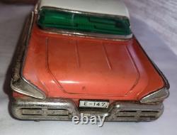 Rare Orange Yonezawa Mercury Montclear Tin Toy Car Rebuild