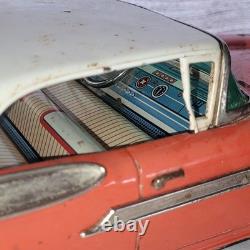 Rare Orange Yonezawa Mercury Montclear Tin Toy Car Rebuild