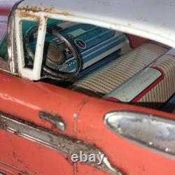 Rare Orange Yonezawa Mercury Montclear Tin Toy Car Rebuild