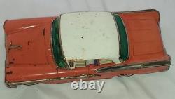 Rare Orange Yonezawa Mercury Montclear Tin Toy Car Rebuild