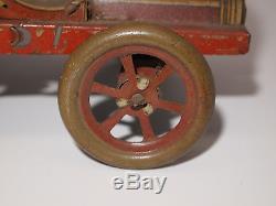 Rare Original Antique G&K Greppert & Kelch Germany Tin Wind Up Toy Delivery Car