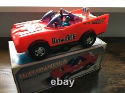 Rare Plastic With Tin Korean Batman Car Batmobile Mint In Box