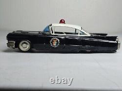 Rare S&E Suzuki Japan Tin Friction Cadillac Highway Patrol Car Collectible