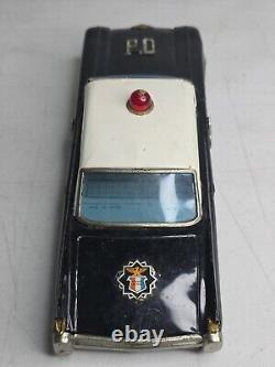 Rare S&E Suzuki Japan Tin Friction Cadillac Highway Patrol Car Collectible