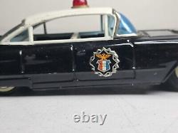 Rare S&E Suzuki Japan Tin Friction Cadillac Highway Patrol Car Collectible