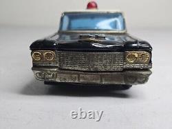 Rare S&E Suzuki Japan Tin Friction Cadillac Highway Patrol Car Collectible