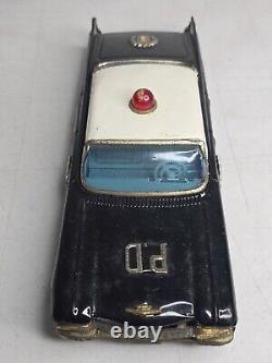 Rare S&E Suzuki Japan Tin Friction Cadillac Highway Patrol Car Collectible