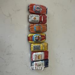 Rare Set Of 7 1957 Vintage Japan TIN TOY CAR 2.5 Mini Collectible