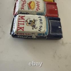 Rare Set Of 7 1957 Vintage Japan TIN TOY CAR 2.5 Mini Collectible