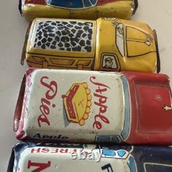 Rare Set Of 7 1957 Vintage Japan TIN TOY CAR 2.5 Mini Collectible