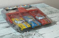 Rare Showa Retro Nomura Japan Tin Toy Racing Cars Vintage 3pcs Set