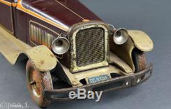 Rare Tippco German Tin Windup Wind Up Clockwork Car Limousine Pre War 53cm