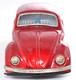 Rare Vintage 1960s Bandai VW Beetle Red Tin Toy Japan Friction Car 22cm Working