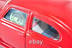 Rare Vintage 1960s Bandai VW Beetle Red Tin Toy Japan Friction Car 22cm Working