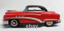Rare Vintage Japan Sankei Tinplate Litho 1953 Buick Special Fat Car Friction EXC