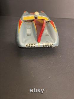 Rare Vintage Japanese Aoshin ASC #18 Strato Race Car 11 Tin Friction Space Age