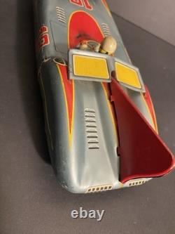Rare Vintage Japanese Aoshin ASC #18 Strato Race Car 11 Tin Friction Space Age