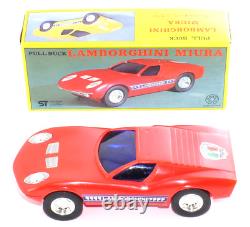 Rare Vintage KANTO TOYS Miura Style Pullback Car Red Japan Die-Cast Plastic Toy