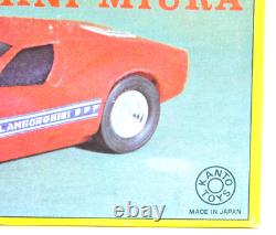 Rare Vintage KANTO TOYS Miura Style Pullback Car Red Japan Die-Cast Plastic Toy