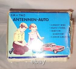 Rare Vintage Large 1960's Japan Nomura Toys TN Antennen Auto B/O Tin Car 15.5L