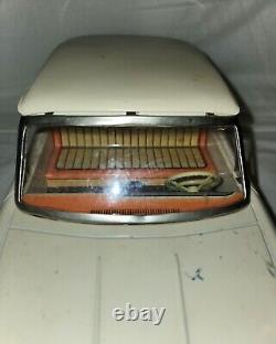 Rare Vintage Large 1960's Japan Nomura Toys TN Antennen Auto B/O Tin Car 15.5L