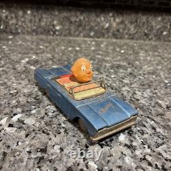 Rare Vintage Linemar Marx 1961 Japan Tin Friction Toy Car Clown New York Buddy