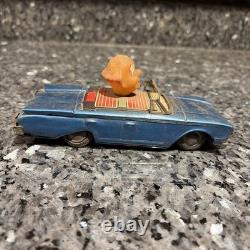 Rare Vintage Linemar Marx 1961 Japan Tin Friction Toy Car Clown New York Buddy