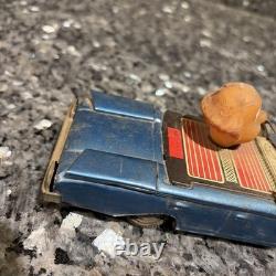 Rare Vintage Linemar Marx 1961 Japan Tin Friction Toy Car Clown New York Buddy