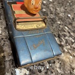 Rare Vintage Linemar Marx 1961 Japan Tin Friction Toy Car Clown New York Buddy
