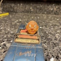 Rare Vintage Linemar Marx 1961 Japan Tin Friction Toy Car Clown New York Buddy