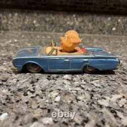 Rare Vintage Linemar Marx 1961 Japan Tin Friction Toy Car Clown New York Buddy