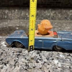 Rare Vintage Linemar Marx 1961 Japan Tin Friction Toy Car Clown New York Buddy