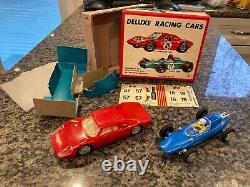 Rare, Vintage, Nos Yonezawa Mechanical Deluxe Racing Cars In Original Box