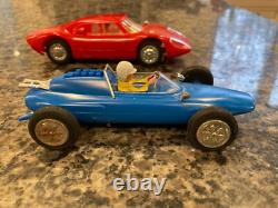 Rare, Vintage, Nos Yonezawa Mechanical Deluxe Racing Cars In Original Box