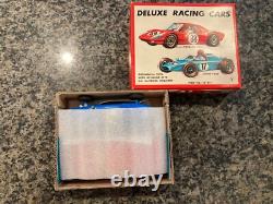 Rare, Vintage, Nos Yonezawa Mechanical Deluxe Racing Cars In Original Box
