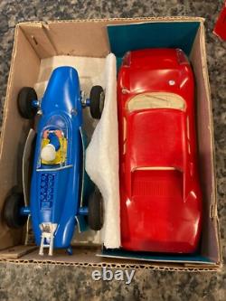 Rare, Vintage, Nos Yonezawa Mechanical Deluxe Racing Cars In Original Box