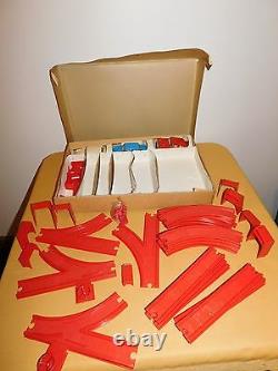 Rare Vintage Rosko Toy Free-way Game Battery Op Metal Car Racing Set In Box