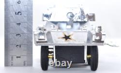 Rare Vintage Satsuki Tin Armored Car Wind-Up 6-Wheel Japan 1950s with Box from JPN