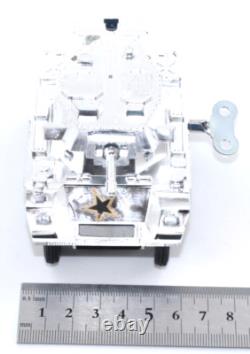 Rare Vintage Satsuki Tin Armored Car Wind-Up 6-Wheel Japan 1950s with Box from JPN