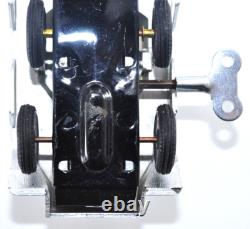 Rare Vintage Satsuki Tin Armored Car Wind-Up 6-Wheel Japan 1950s with Box from JPN