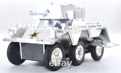Rare Vintage Satsuki Tin Armored Car Wind-Up 6-Wheel Japan 1950s with Box from JPN